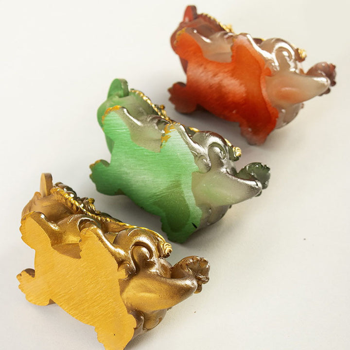 Buddha Stones, farbwechselnd, kleine PiXiu-Kupfermünzen, Kunstharz, Teehaustier, Reichtum, Heimfigur, Dekoration - image 17