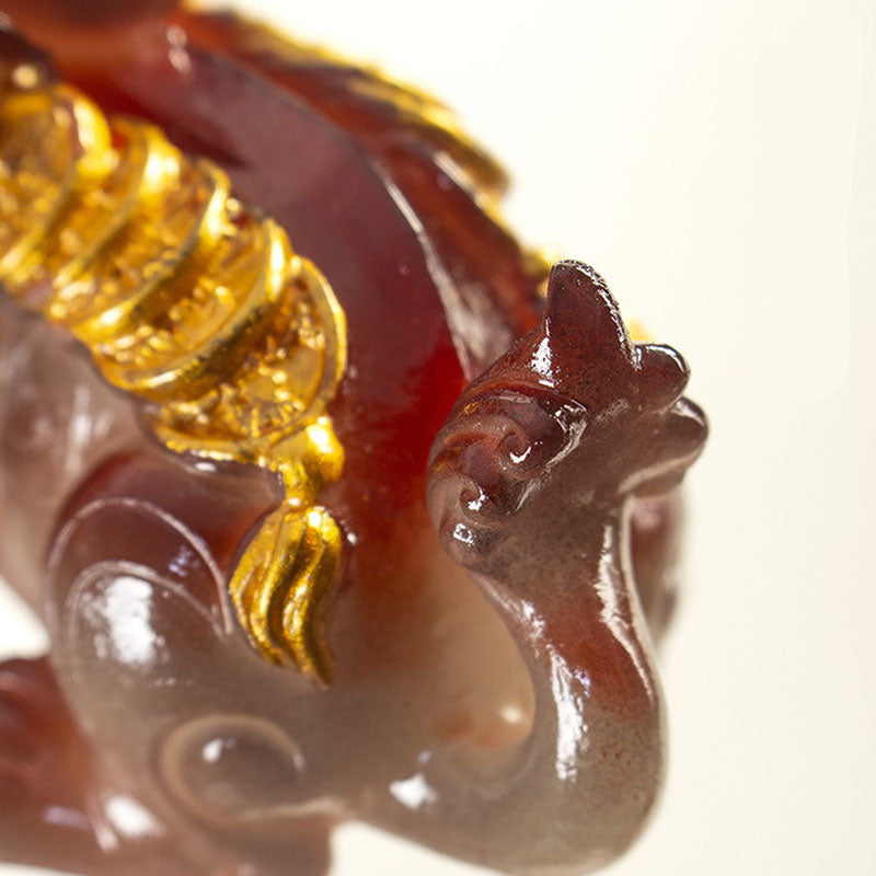 Buddha Stones, farbwechselnd, kleine PiXiu-Kupfermünzen, Kunstharz, Teehaustier, Reichtum, Heimfigur, Dekoration - image 4