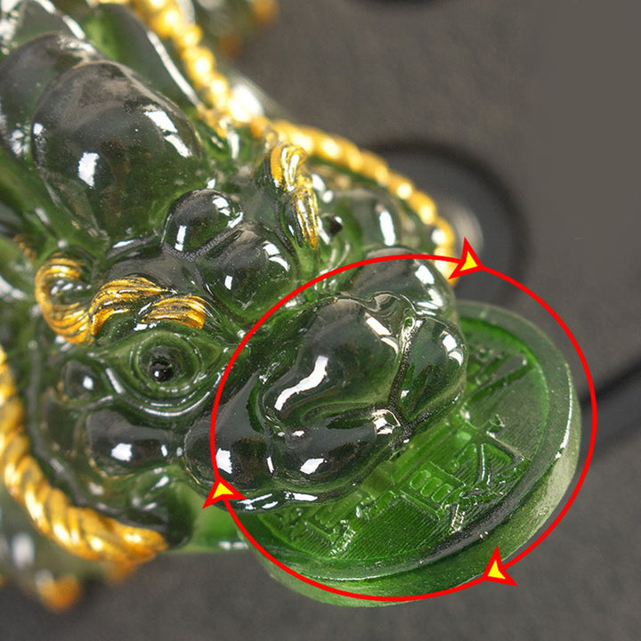 Buddha Stones, farbwechselnd, kleine PiXiu-Kupfermünzen, Kunstharz, Teehaustier, Reichtum, Heimfigur, Dekoration - image 12