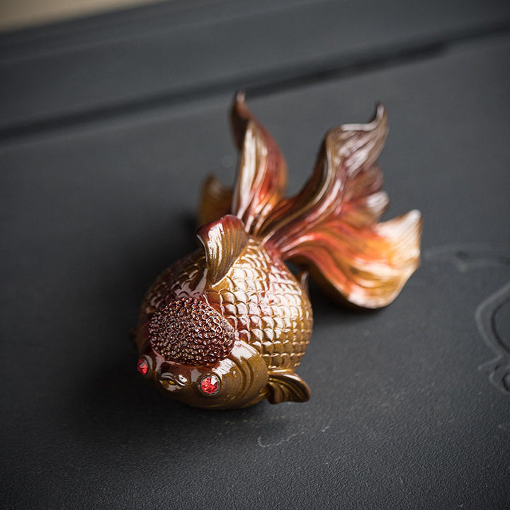 Buddha Stones, Farbwechsel, Koi-Fisch, Kunstharz, Teehaustier, Reichtum, Heimfigur, Dekoration - image 10