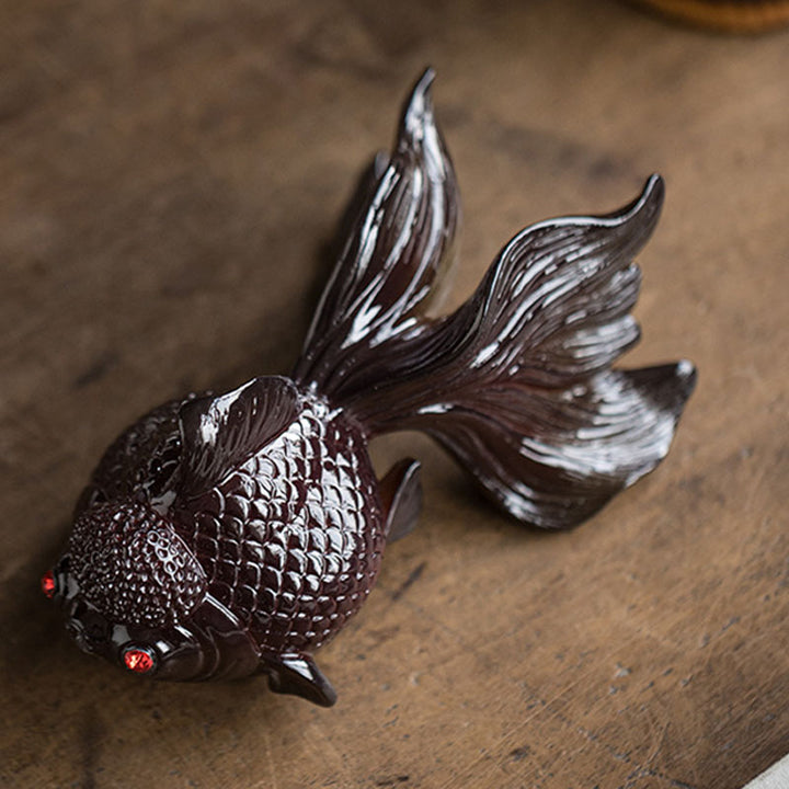 Buddha Stones, Farbwechsel, Koi-Fisch, Kunstharz, Teehaustier, Reichtum, Heimfigur, Dekoration - image 5