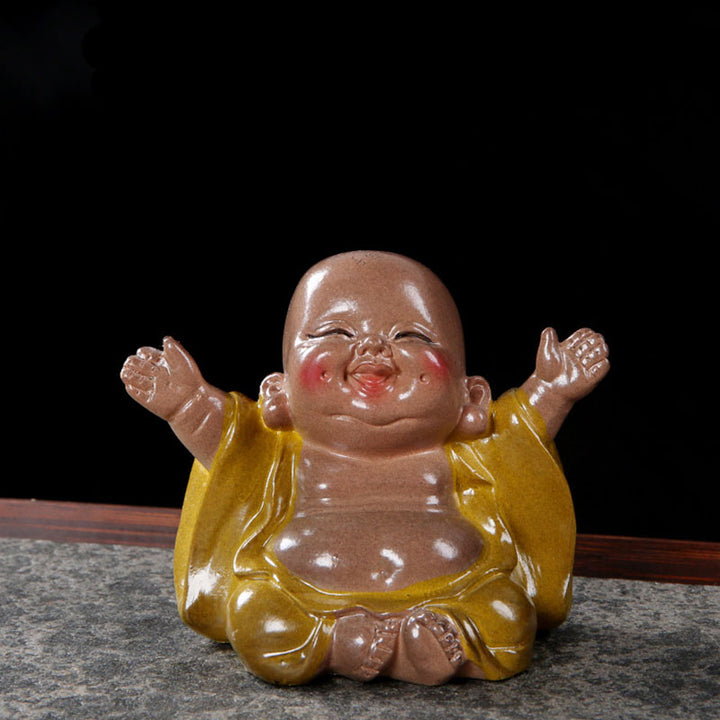Buddha Stones, Farbwechsel, lachender Buddha, Kunstharz, Teehaustier, Reichtum, Heimfigur, Dekoration - image 3