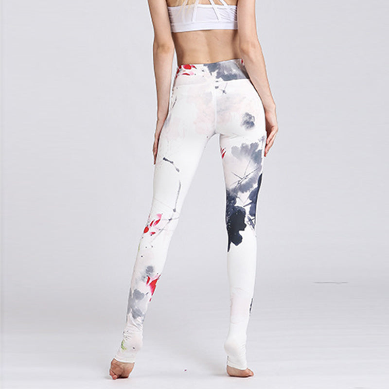 Buddha Stones Lotus Flower Print Design Hose Sport Fitness Yoga Leggings Damen Yogahose - image 29