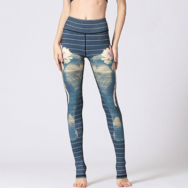 Buddha Stones Lotusblume Blumendruck Design Hose Sport Fitness Yoga Leggings Damen Yogahose - image 26