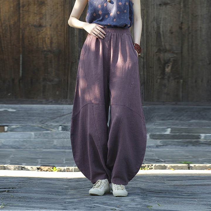 Buddha Stones Hose, Haremshose, lockere Zen-Yoga-Tai-Chi-Damenhose - image 5