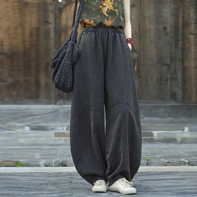 Buddha Stones Hose, Haremshose, lockere Zen-Yoga-Tai-Chi-Damenhose - image 31