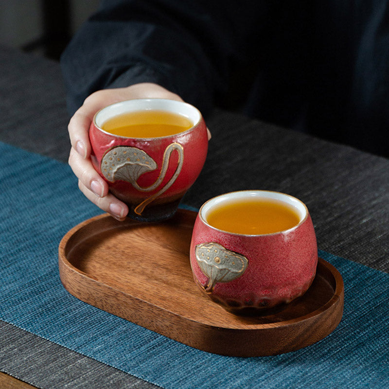 Buddha Stones Teetasse mit Lotus-Pod-Gravur, Kung-Fu-Teetasse - image 11