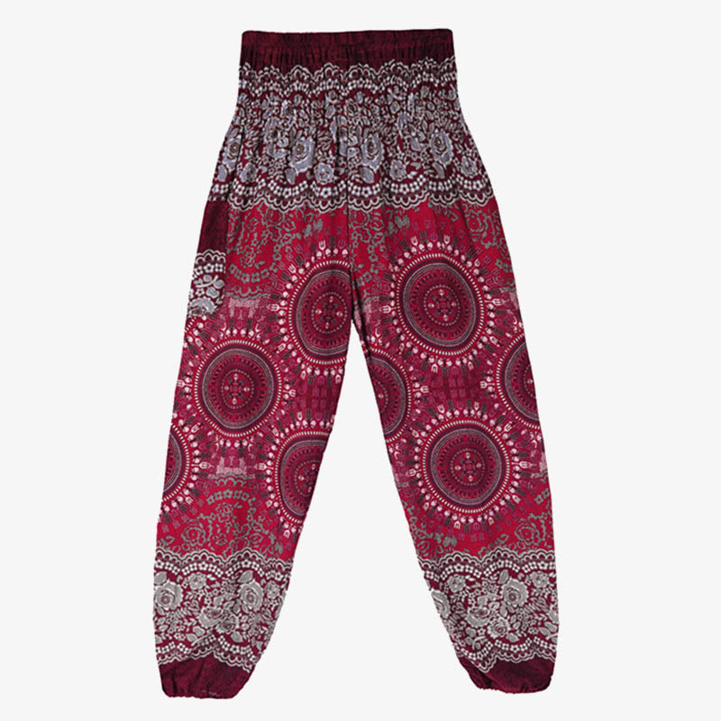 Buddha Stones Boho Lose Haremshose Damen Yogahose