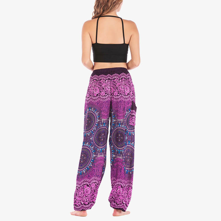 Buddha Stones Boho Lose Haremshose Damen Yogahose - image 10