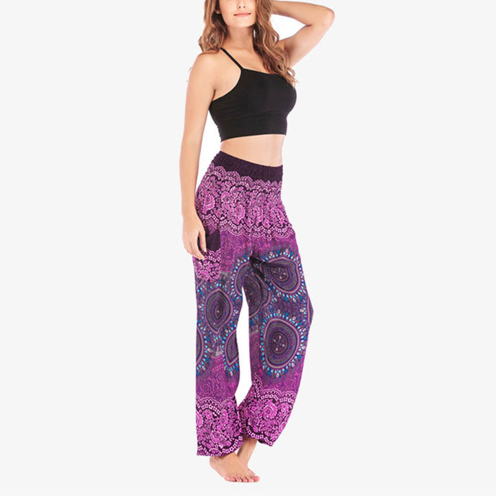 Buddha Stones Boho Lose Haremshose Damen Yogahose - image 4