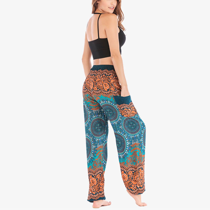 Buddha Stones Boho Lose Haremshose Damen Yogahose