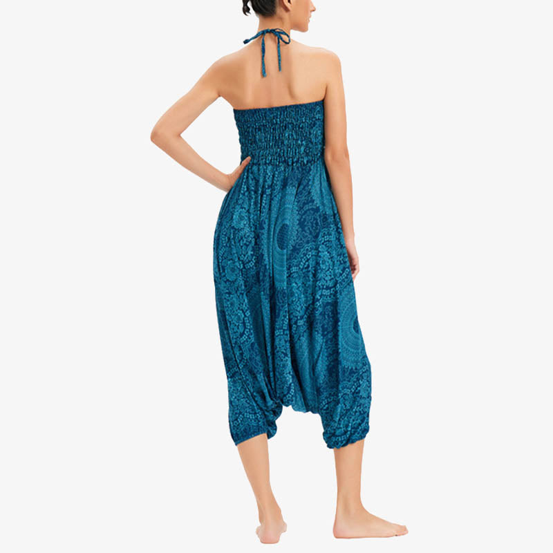 Buddha Stones Two Style Wear Runde geometrische lockere lässige Haremshose Jumpsuit Damen Yogahose - image 8