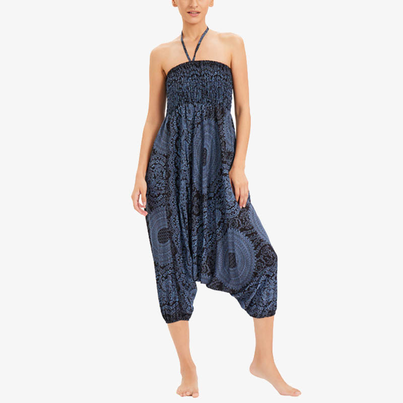 Buddha Stones Two Style Wear Runde geometrische lockere lässige Haremshose Jumpsuit Damen Yogahose - image 21