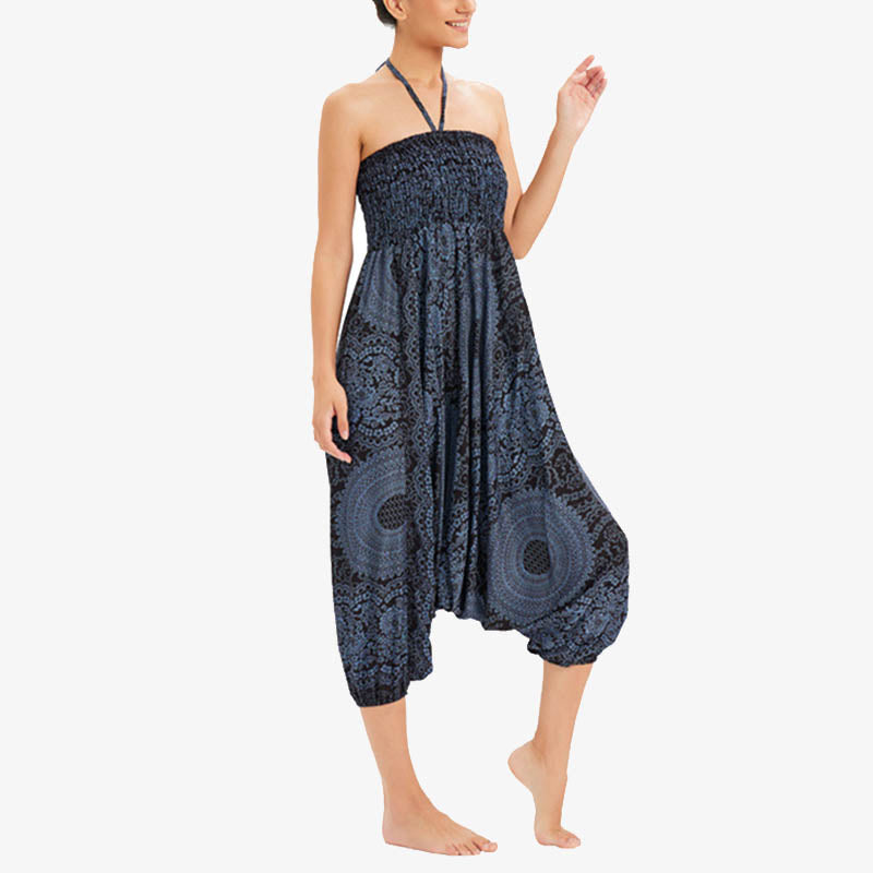 Buddha Stones Two Style Wear Runde geometrische lockere lässige Haremshose Jumpsuit Damen Yogahose - image 20