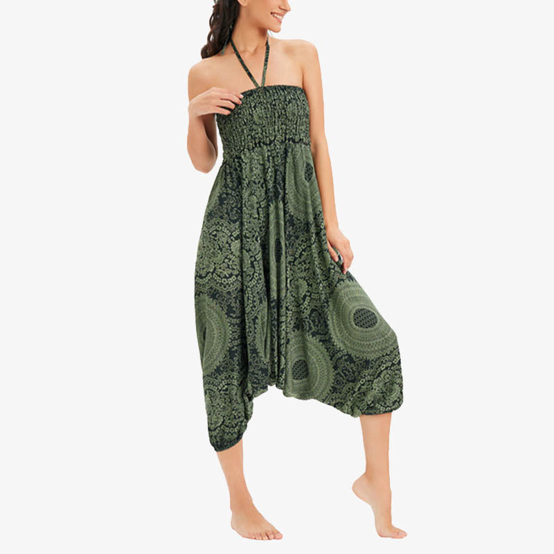Buddha Stones Two Style Wear Runde geometrische lockere lässige Haremshose Jumpsuit Damen Yogahose - image 27