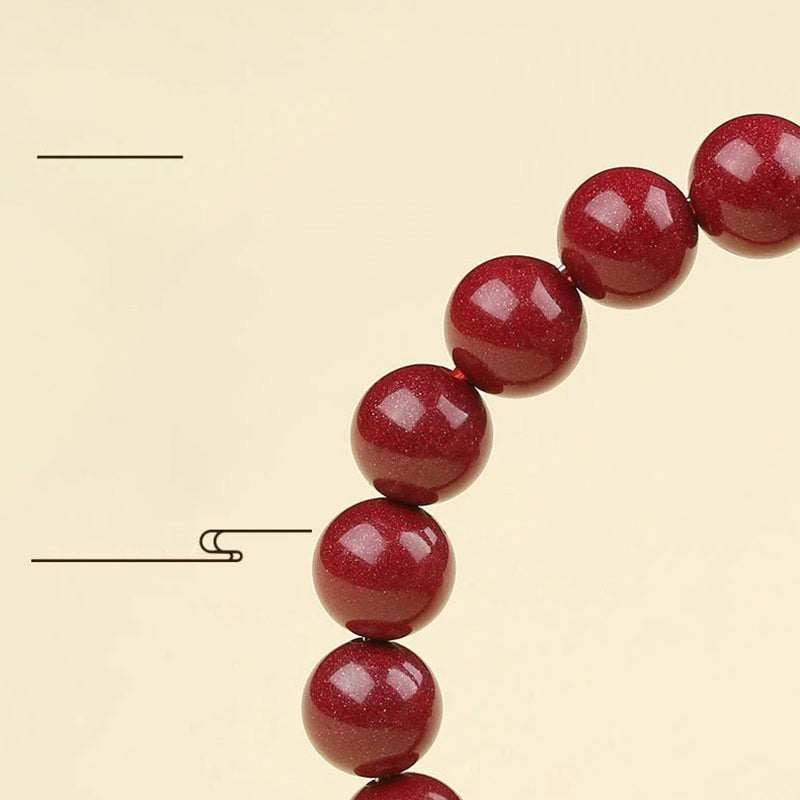 Buddha Stones Armband aus 925er-Sterlingsilber, natürlicher Zinnober, Segensarmband mit vier Tieren - image 17