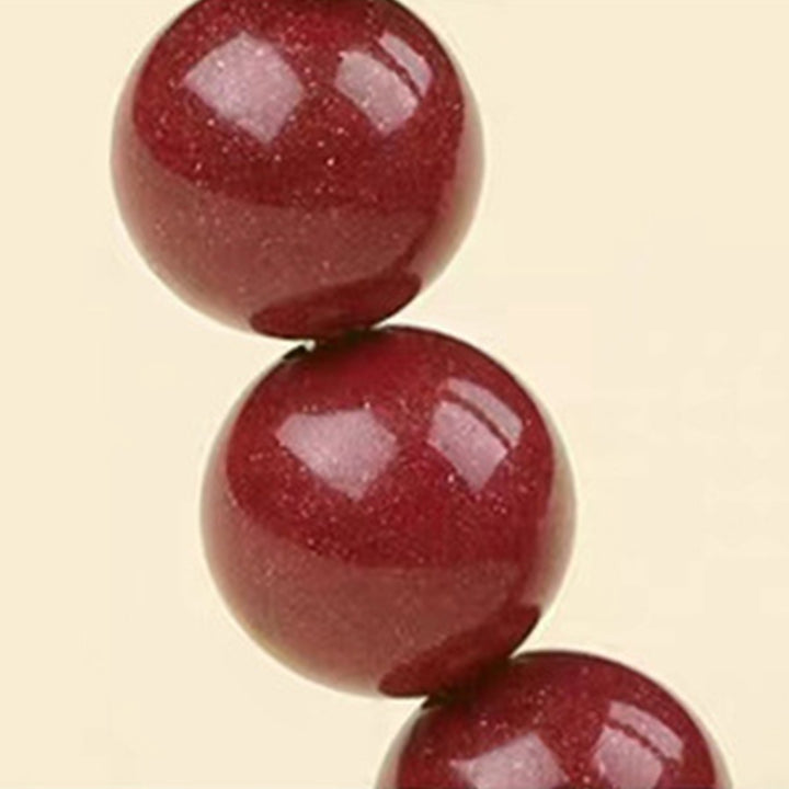 Buddha Stones Armband aus 925er-Sterlingsilber, natürlicher Zinnober, Segensarmband mit vier Tieren - image 16