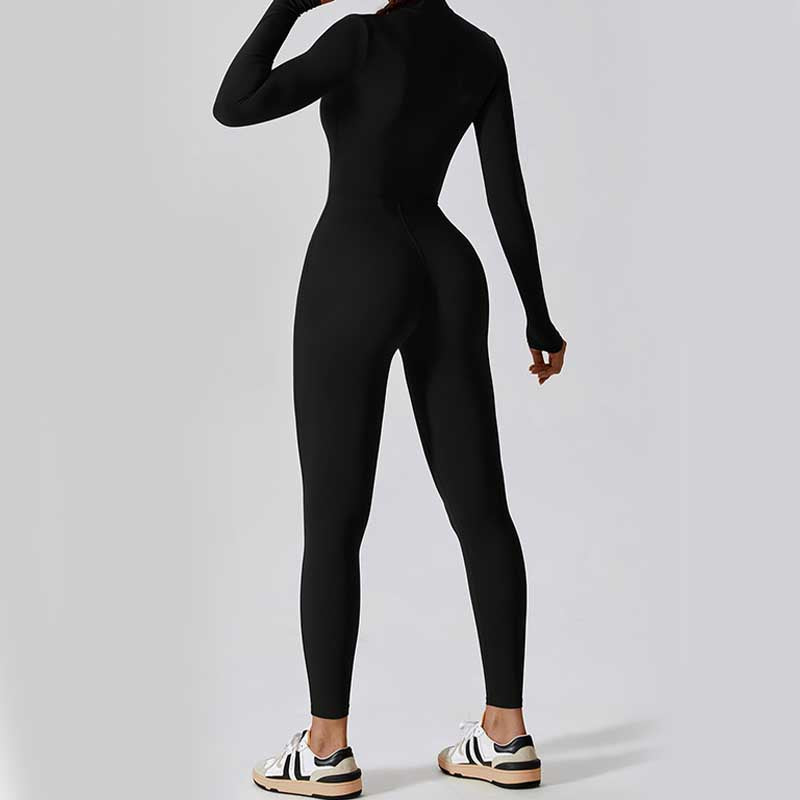 Buddha Stones Damen-Overall mit Reißverschluss, langärmlig, Shapewear, Sport, Fitness, Yoga, Bodysuit - image 16