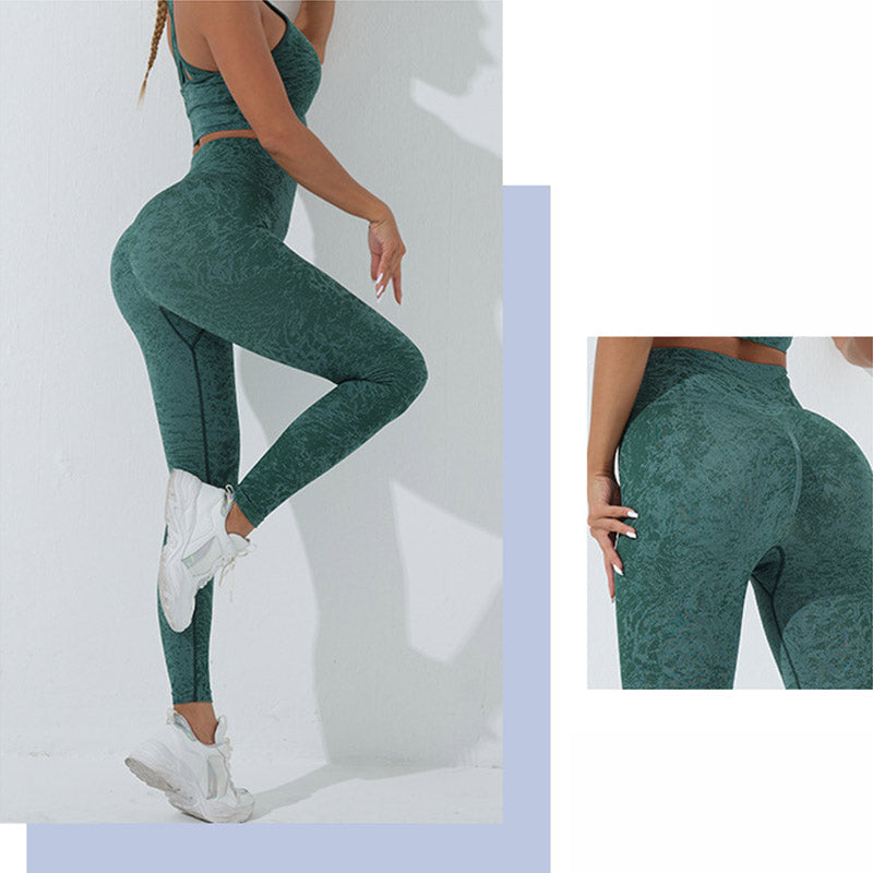Buddha Stones Nahtloses Fitness-Crop-Tanktop mit hoher Taille, Leggings, Hosen, Sport, Fitnessstudio, Yoga-Outfits - image 27
