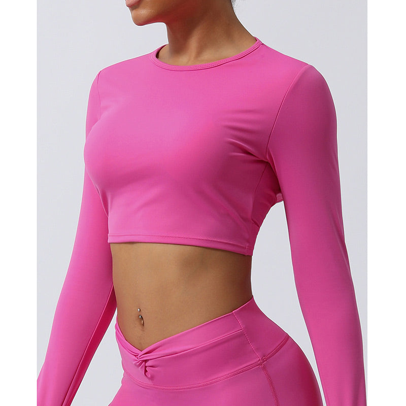 Buddha Stones Workout, langärmlig, kreuz und quer, rückenfreies Oberteil, T-Shirt, Leggings, Sport, Fitness, Yoga, Outfit - image 20
