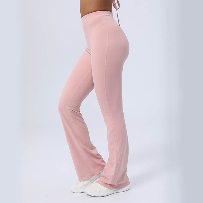 Buddha Stones, langärmliges, rückenfreies Trägeroberteil, BH, Flare-Hose, Fitness-Yoga-Outfit - image 36