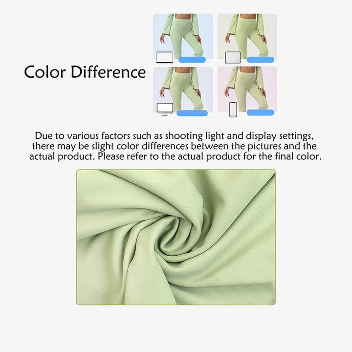 Buddha Stones, langärmliges, rückenfreies Trägeroberteil, BH, Flare-Hose, Fitness-Yoga-Outfit - image 7