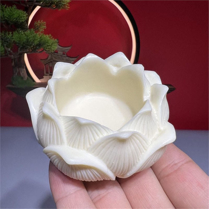 Buddha-Steine, Mini, Elfenbein, Frucht, Tathagata Buddha, Lotus, Kwan Yin, Avalokitesvara, Manjusri, Samantabhadra, Serenity, Schreibtisch-Dekoration - image 7