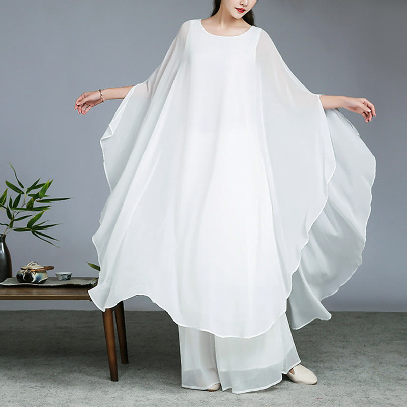 Buddha-Steine, einfaches Muster, Midikleid, weite Hose, Meditation, spirituelle Zen-Praxis, Yoga, Tanzkleidung - image 1