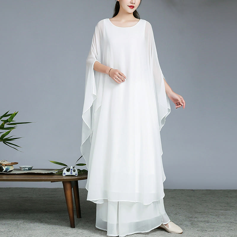 Buddha-Steine, einfaches Muster, Midikleid, weite Hose, Meditation, spirituelle Zen-Praxis, Yoga, Tanzkleidung - image 2