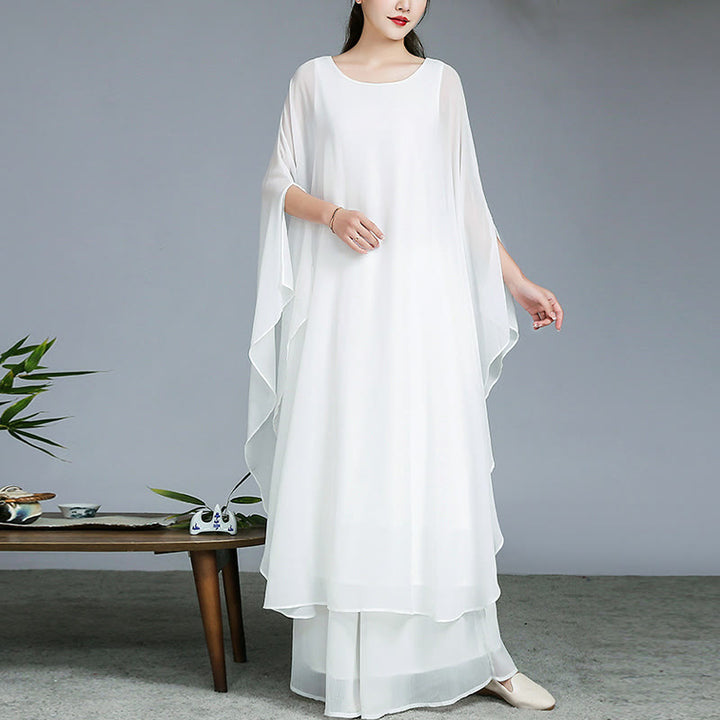 Buddha-Steine, einfaches Muster, Midikleid, weite Hose, Meditation, spirituelle Zen-Praxis, Yoga, Tanzkleidung - image 2