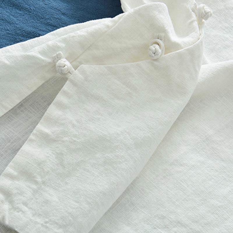 Buddha Stones Ramie Leinen Bluse Damen Shirt Top Chinesische Hanfu Stil Kleidung - image 21