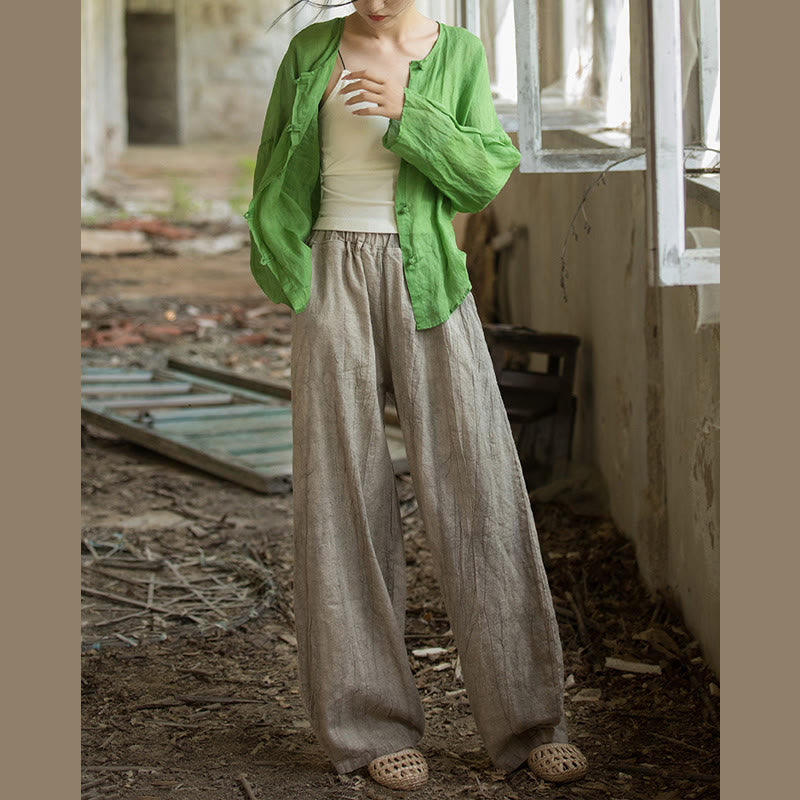 Buddha Stones Retro Batik-Haremshose, lässige Yogahose für Damen mit Taschen - image 11