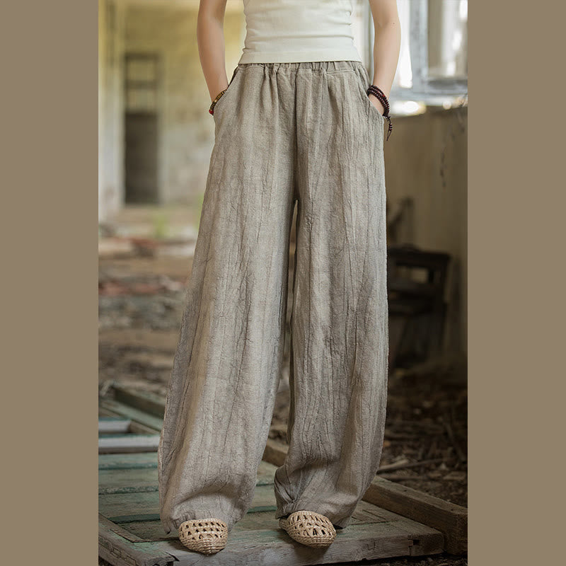 Buddha Stones Retro Batik-Haremshose, lässige Yogahose für Damen mit Taschen - image 7