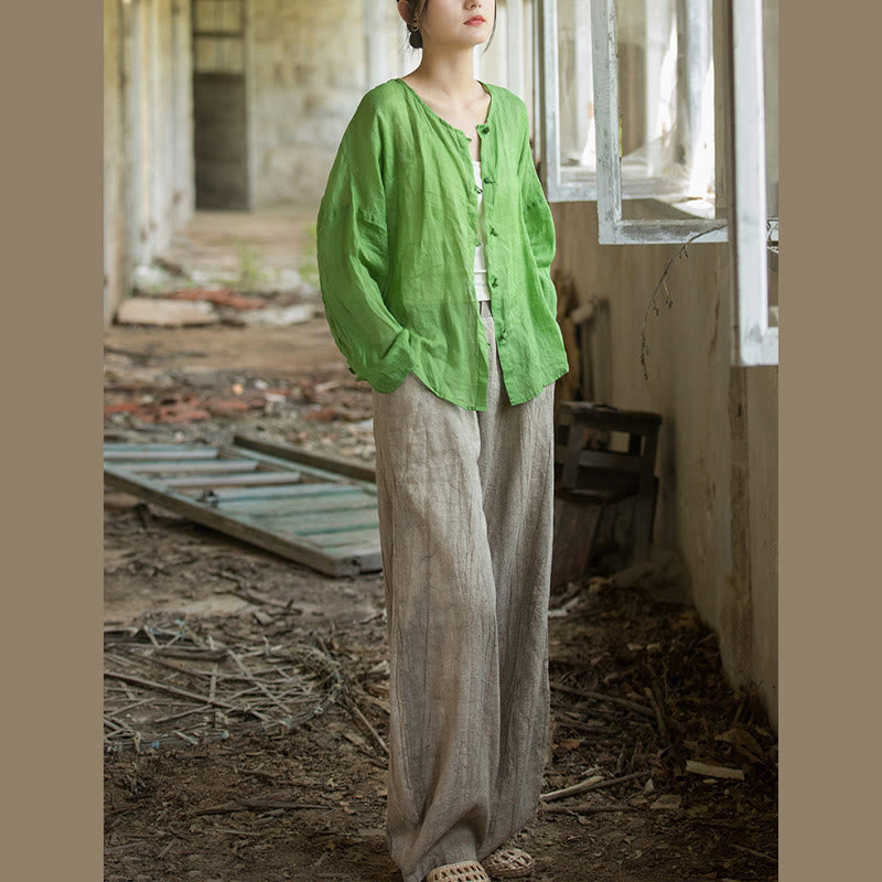 Buddha Stones Retro Batik-Haremshose, lässige Yogahose für Damen mit Taschen - image 13