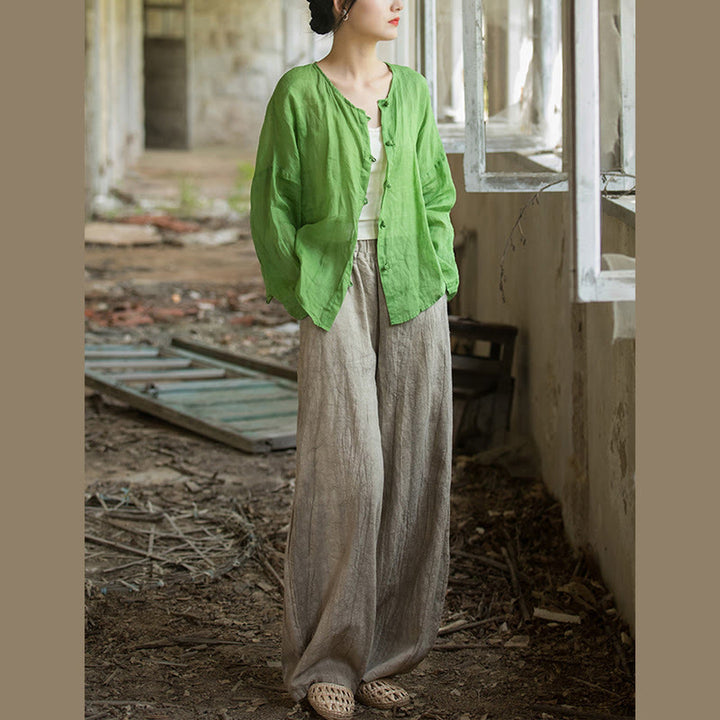 Buddha Stones Retro Batik-Haremshose, lässige Yogahose für Damen mit Taschen - image 10