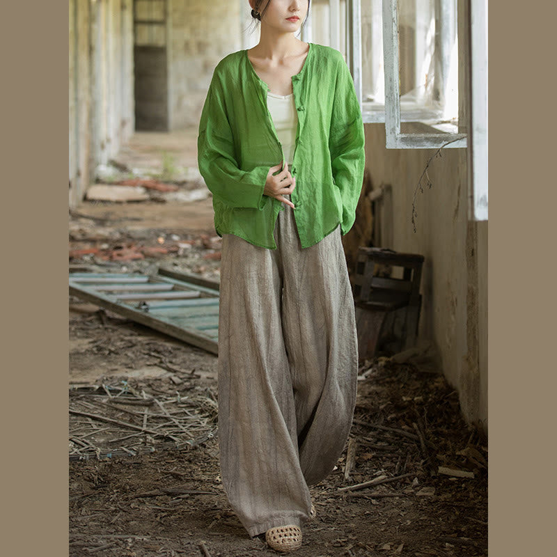 Buddha Stones Retro Batik-Haremshose, lässige Yogahose für Damen mit Taschen - image 12