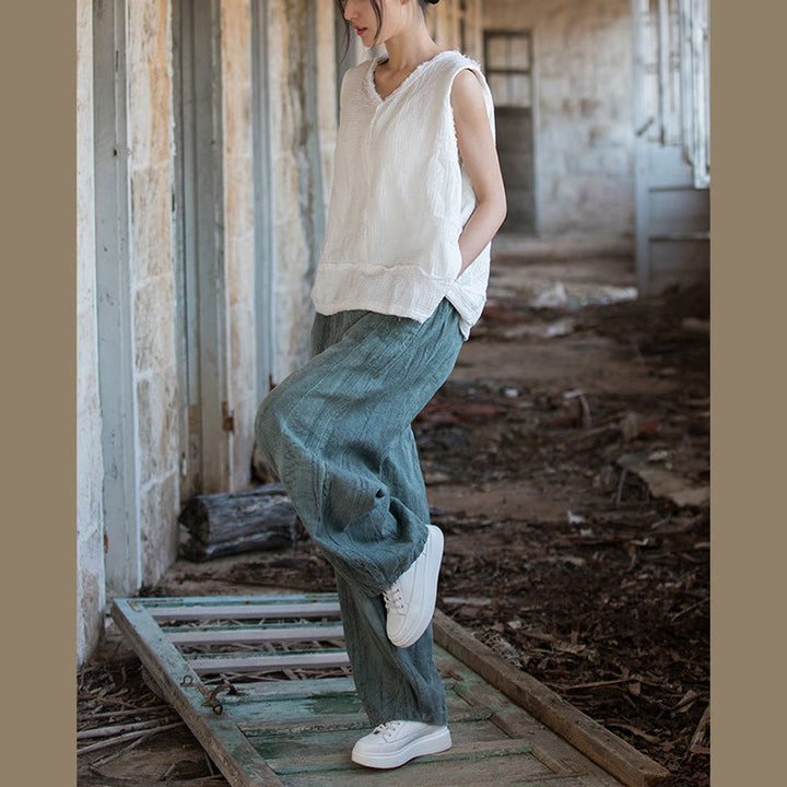 Buddha Stones Retro Batik-Haremshose, lässige Yogahose für Damen mit Taschen - image 32