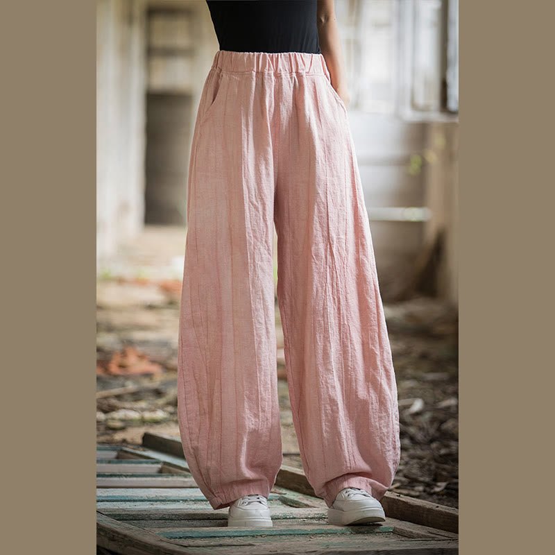 Buddha Stones Retro Batik-Haremshose, lässige Yogahose für Damen mit Taschen - image 39