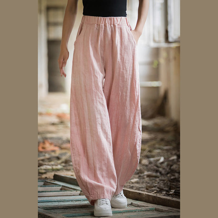 Buddha Stones Retro Batik-Haremshose, lässige Yogahose für Damen mit Taschen - image 36