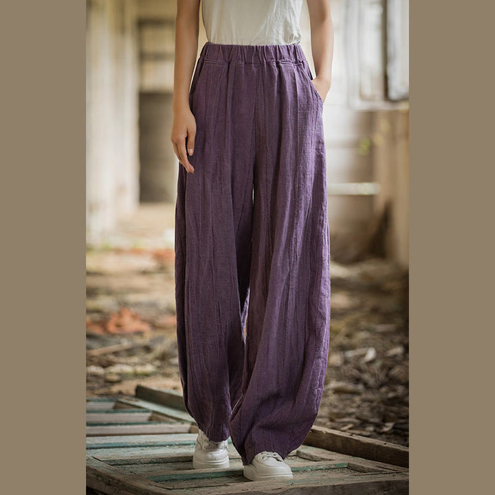 Buddha Stones Retro Batik-Haremshose, lässige Yogahose für Damen mit Taschen - image 47