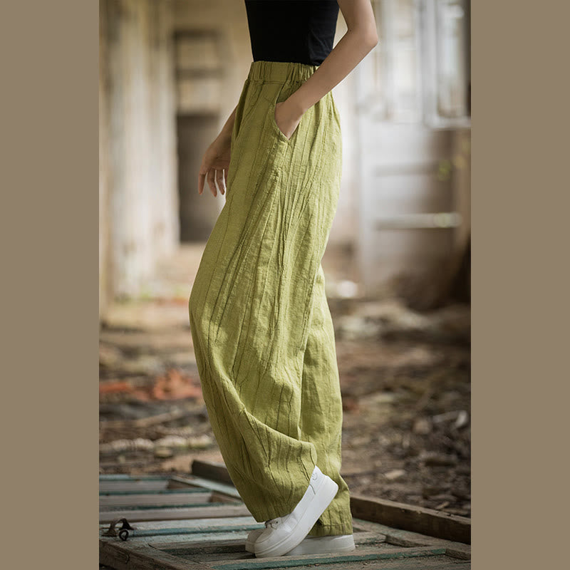 Buddha Stones Retro Batik-Haremshose, lässige Yogahose für Damen mit Taschen - image 53