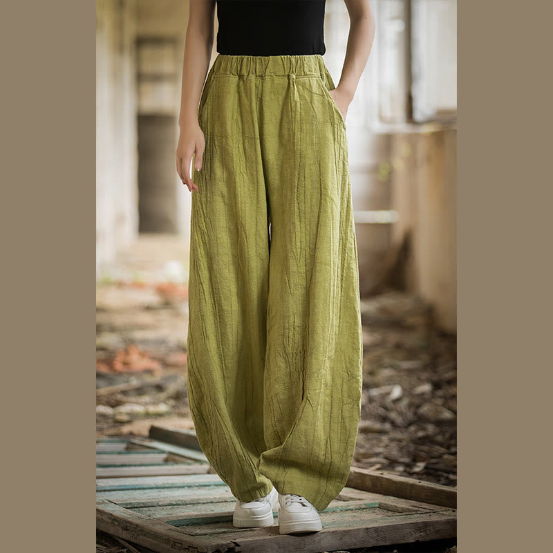 Buddha Stones Retro Batik-Haremshose, lässige Yogahose für Damen mit Taschen - image 56