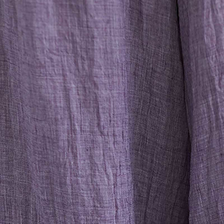 Buddha Stones Damen-Hose, lässig, lockere Hose aus Baumwollleinen, weites Bein für Yoga und Tanz - image 27