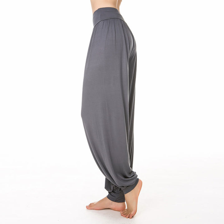 Buddha Stones Yoga- und Tanzhose, einfarbig, lange Haremshose - Dunkelgrau - US14, UK/AU18, EU46 (3XL) - image 15