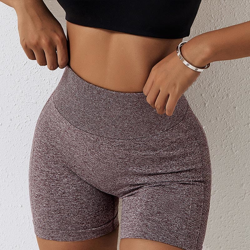 Buddha Stones Damen Nahtlose Sport-Fitness-Shorts mit hoher Taille und Yoga-Workout