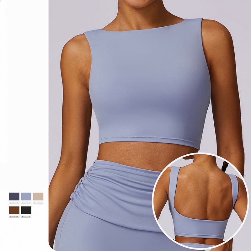 Buddha Stones Ärmelloses rückenfreies Träger-Tanktop, BH, ausgestellte Hose, Sport, Fitness, Yoga - image 8