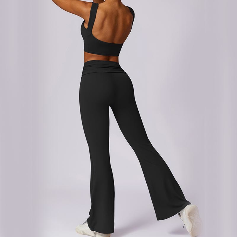 Buddha Stones Ärmelloses rückenfreies Träger-Tanktop, BH, ausgestellte Hose, Sport, Fitness, Yoga - image 39