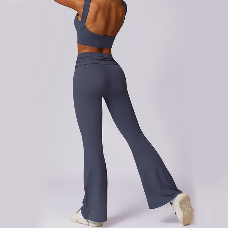 Buddha Stones Ärmelloses rückenfreies Träger-Tanktop, BH, ausgestellte Hose, Sport, Fitness, Yoga - image 51