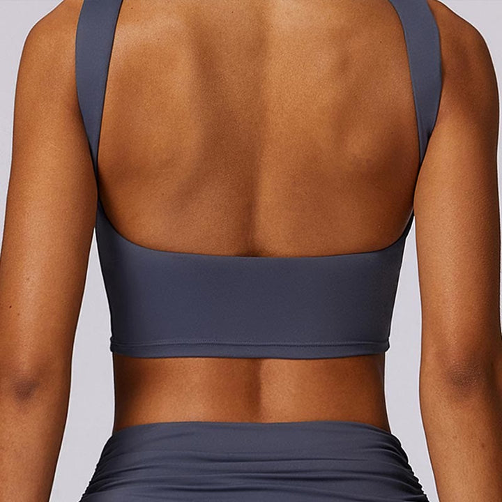 Buddha Stones Ärmelloses rückenfreies Träger-Tanktop, BH, ausgestellte Hose, Sport, Fitness, Yoga - image 45