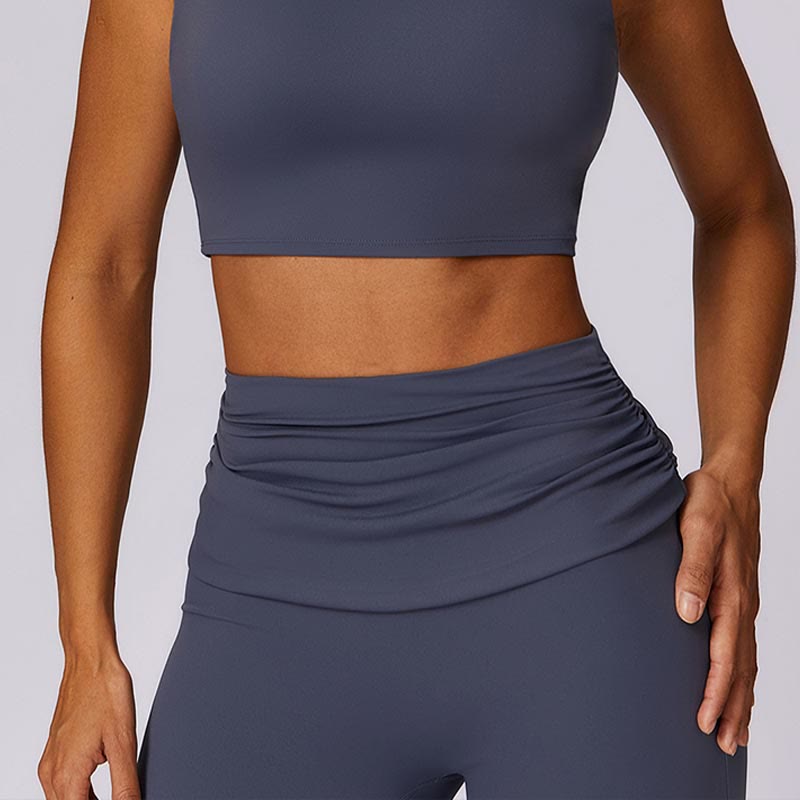 Buddha Stones Ärmelloses rückenfreies Träger-Tanktop, BH, ausgestellte Hose, Sport, Fitness, Yoga - image 42